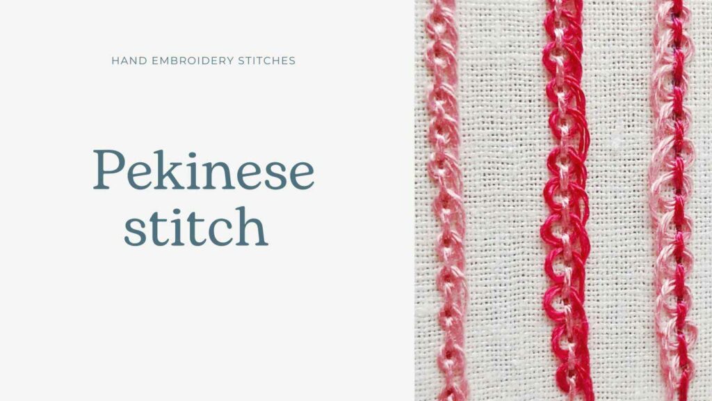 Pekinese stitch embroidery tutorial main image