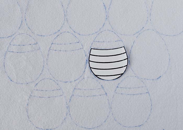 Taglia un altro pezzo e trasferisci la linea sul modello