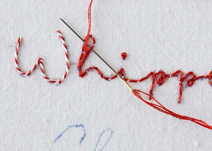 Punto indietro montato passo 3