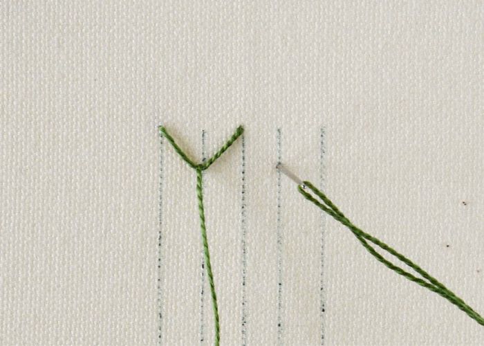 Double point de plume Étape 3