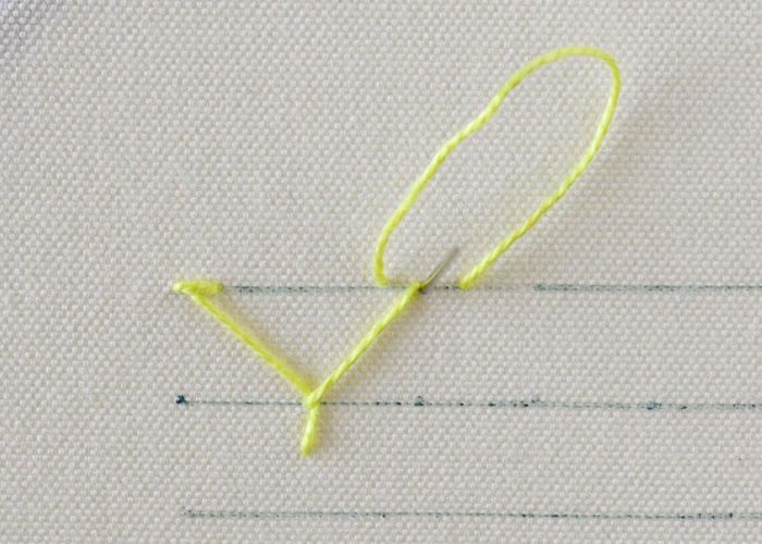 Demi-point Chevron Étape 6