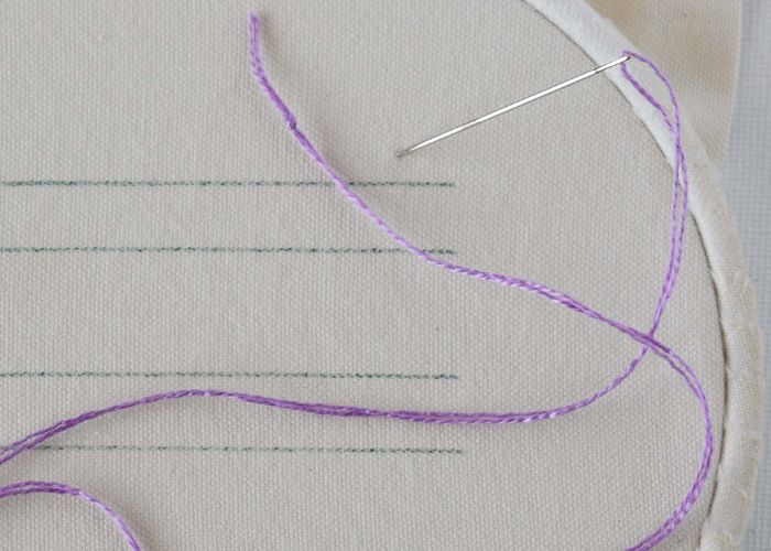 Overlock stitch step 0