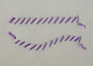 Open Chain Stitch Back side