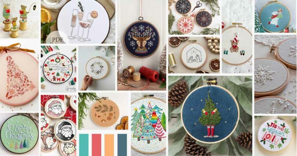 Idées de broderie de Noël pour tous les niveaux de compétence