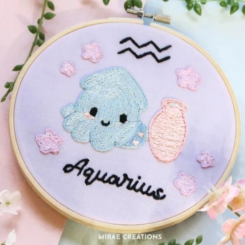 Aquarius-Stickmuster entworfen von MiraeCreationsAuf Etsy einkaufen
