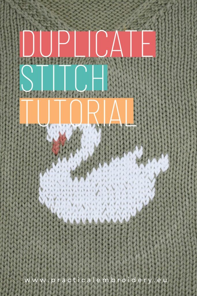 Duplicate Stitch Tutorial + Free Swan Pattern!