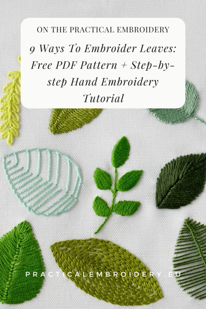 9 Stunning Ways to Embroider Leaves