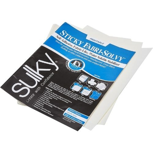 Sulky sticky Fabri-Solvy stabilizer on Amazon
