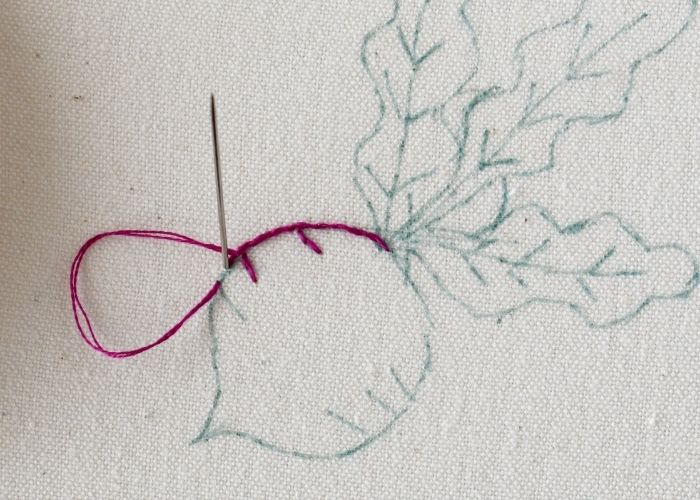 Vegetable embroidery tutorial - Radish